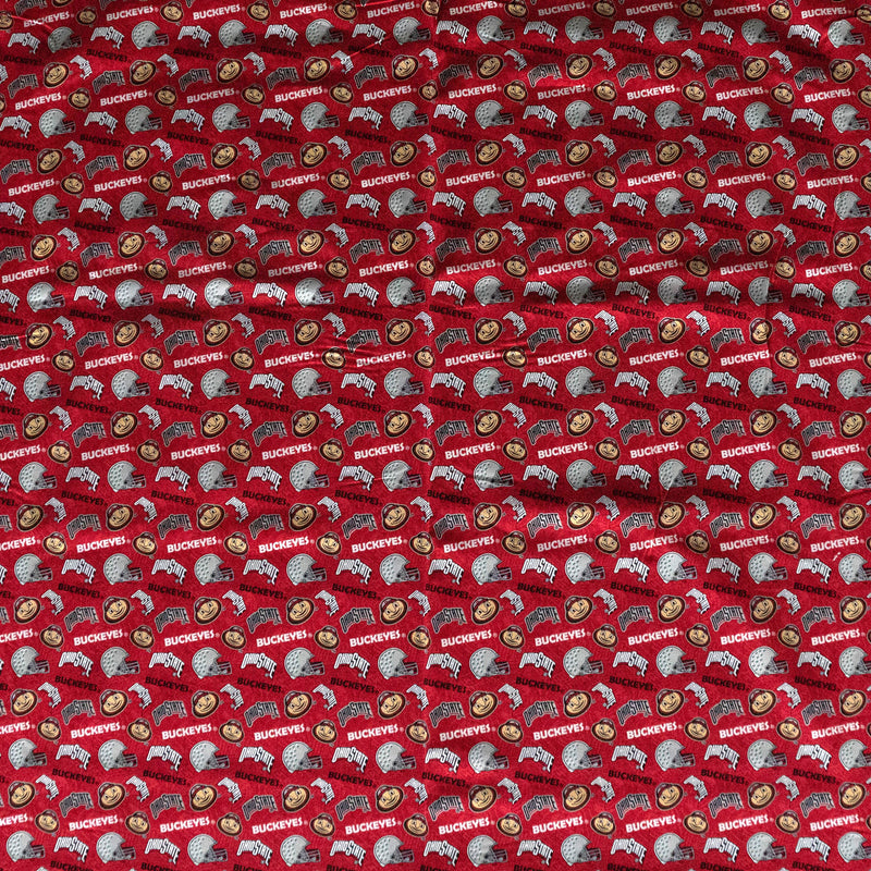 Ohio State Buckeyes | Cotton Fabric All Over