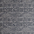 Traditional Tongan Geometric design | Peachskin Fabric Gray