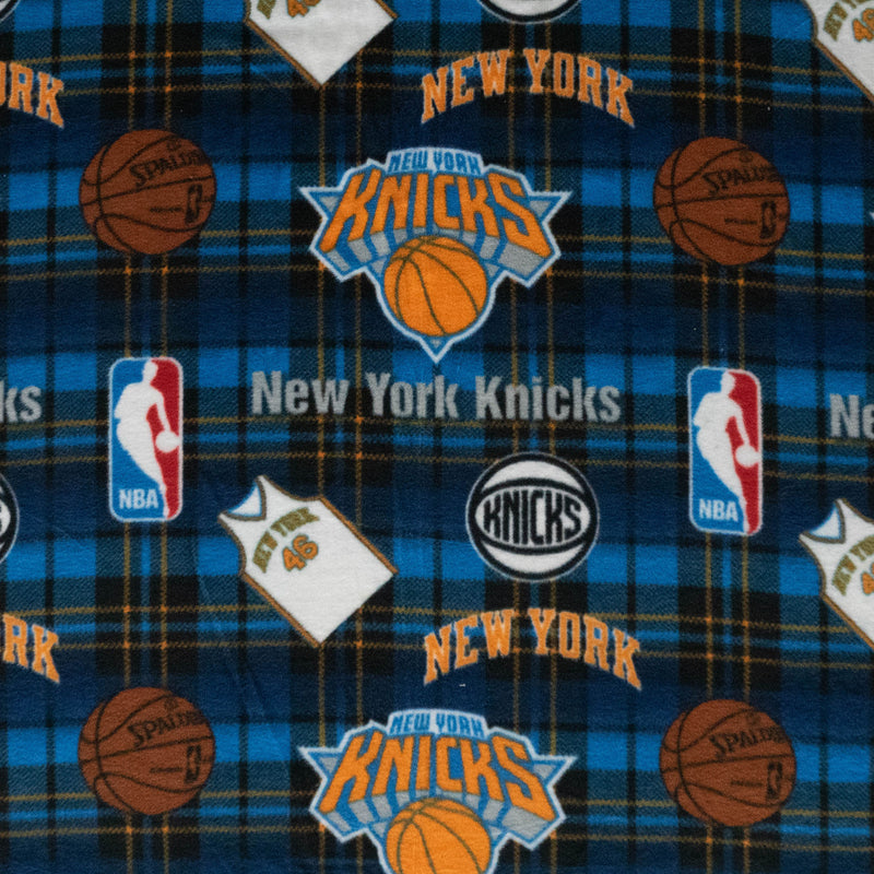 New York Knicks | Fleece Fabric Plaid