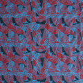 Traditional Polynesian Tribal deisgn & Tropcal leaves |Poly Cotton Fabric