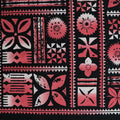Traditional Polynesian Geometric design | Peachskin Fabric Fuchsia